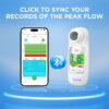 peak flow meter connects to smart phone BLE